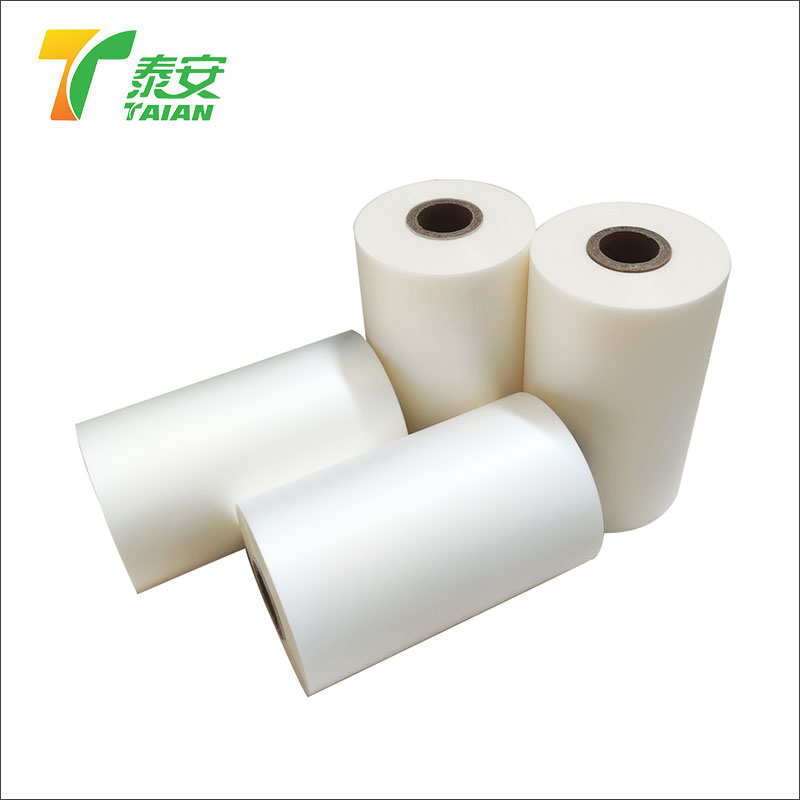 20 mikron transparent blank matt EVA limbelagt BOPP termisk lamineringsfilm