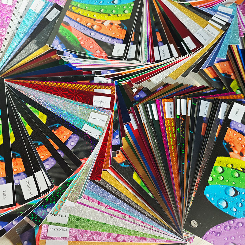 Taian termisk laminering film type prøve bok display
